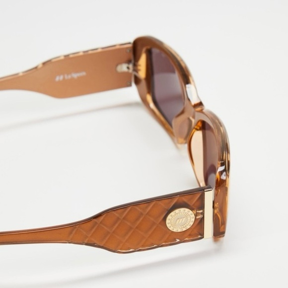 Le Specs Nouveau Riche Caramel Sunglasses - Picture 2 of 10